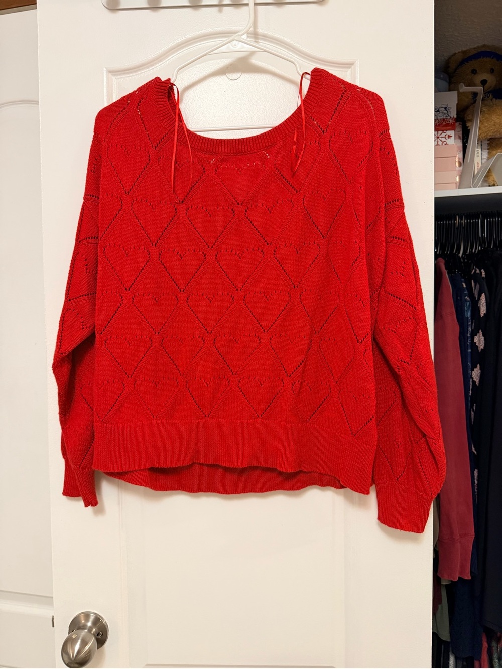 Hollister Red Heart Sweater